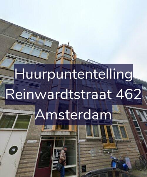 Foto gevel Huurpuntentelling voor Reinwardtstraat 462, Amsterdam