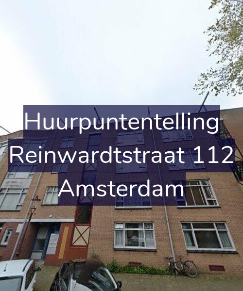 Foto gevel Huurpuntentelling voor Reinwardtstraat 112, Amsterdam