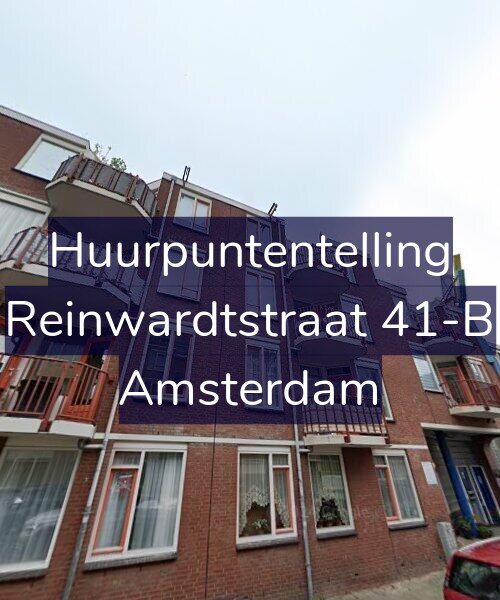 Foto gevel Huurpuntentelling voor Reinwardtstraat 41-B, Amsterdam