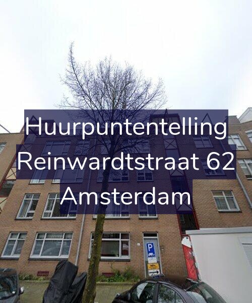 Foto gevel Huurpuntentelling voor Reinwardtstraat 62, Amsterdam