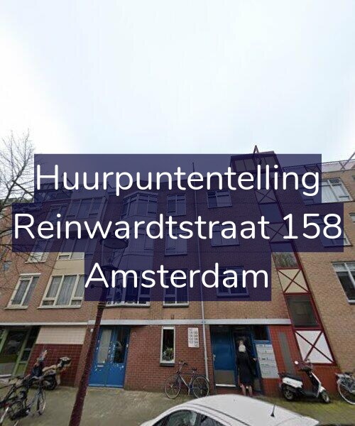 Foto gevel Huurpuntentelling voor Reinwardtstraat 158, Amsterdam