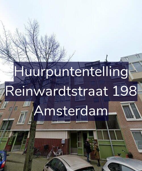 Foto gevel Huurpuntentelling voor Reinwardtstraat 198, Amsterdam