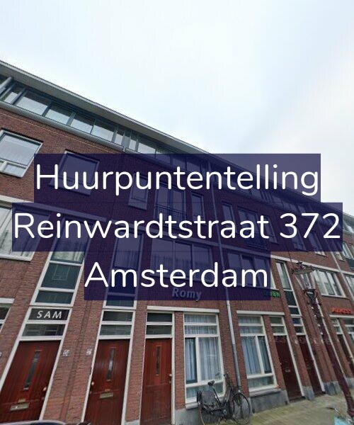 Foto gevel Huurpuntentelling voor Reinwardtstraat 372, Amsterdam