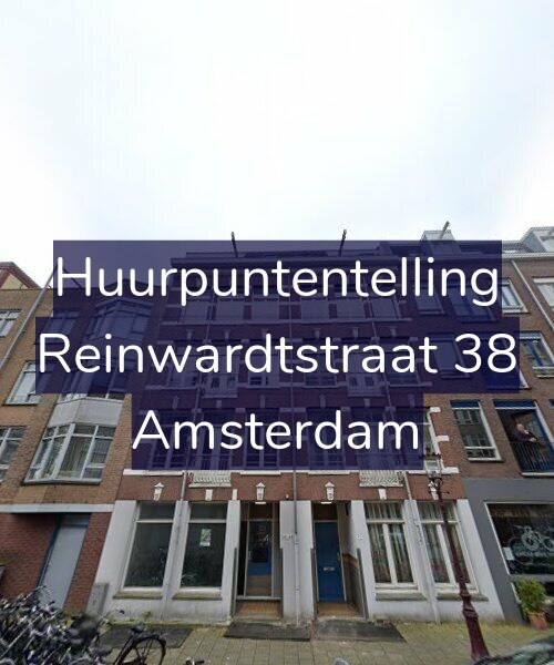 Foto gevel Huurpuntentelling voor Reinwardtstraat 38, Amsterdam