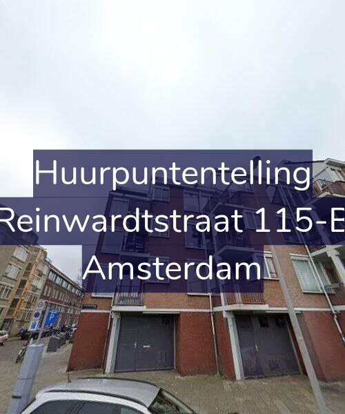 Foto gevel Huurpuntentelling voor Reinwardtstraat 115-B, Amsterdam