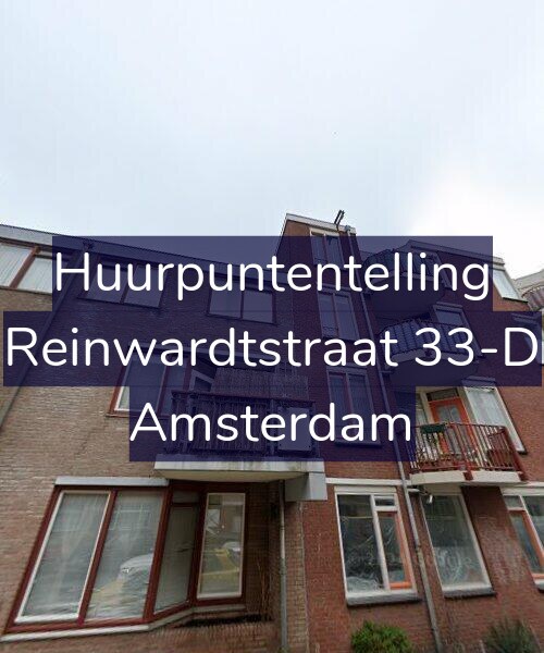 Foto gevel Huurpuntentelling voor Reinwardtstraat 33-D, Amsterdam