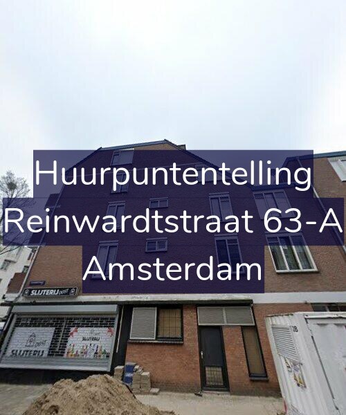 Foto gevel Huurpuntentelling voor Reinwardtstraat 63-A, Amsterdam