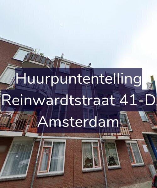 Foto gevel Huurpuntentelling voor Reinwardtstraat 41-D, Amsterdam