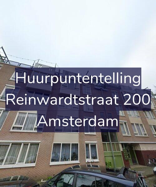 Foto gevel Huurpuntentelling voor Reinwardtstraat 200, Amsterdam