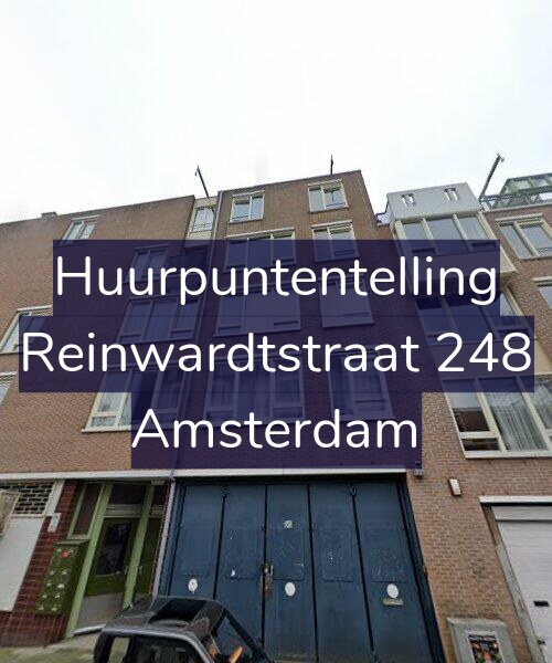 Foto gevel Huurpuntentelling voor Reinwardtstraat 248, Amsterdam