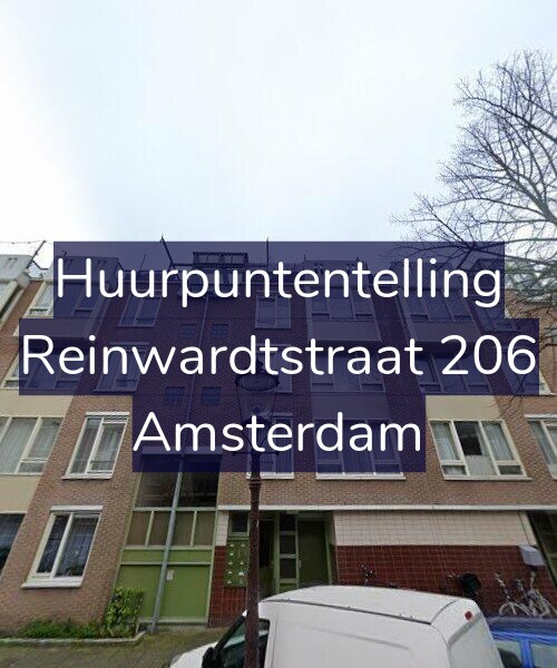Foto gevel Huurpuntentelling voor Reinwardtstraat 206, Amsterdam