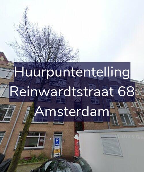 Foto gevel Huurpuntentelling voor Reinwardtstraat 68, Amsterdam