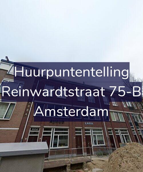 Foto gevel Huurpuntentelling voor Reinwardtstraat 75-B, Amsterdam