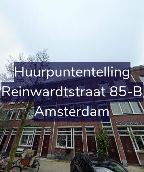 Foto gevel Huurpuntentelling voor Reinwardtstraat 85-B, Amsterdam