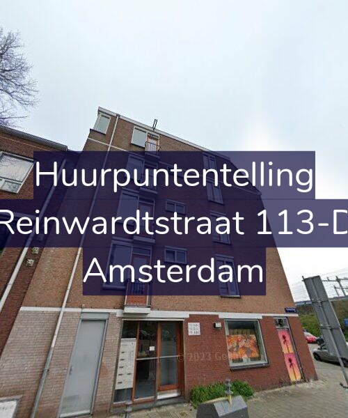 Foto gevel Huurpuntentelling voor Reinwardtstraat 113-D, Amsterdam