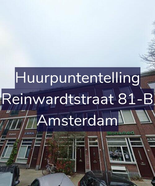 Foto gevel Huurpuntentelling voor Reinwardtstraat 81-B, Amsterdam