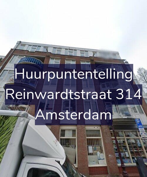 Foto gevel Huurpuntentelling voor Reinwardtstraat 314, Amsterdam