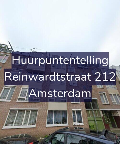 Foto gevel Huurpuntentelling voor Reinwardtstraat 212, Amsterdam