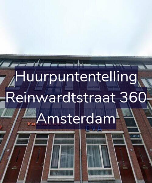 Foto gevel Huurpuntentelling voor Reinwardtstraat 360, Amsterdam