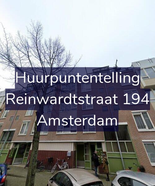 Foto gevel Huurpuntentelling voor Reinwardtstraat 194, Amsterdam