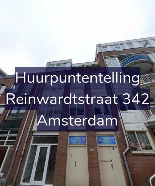 Foto gevel Huurpuntentelling voor Reinwardtstraat 342, Amsterdam
