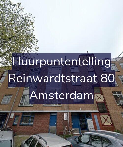 Foto gevel Huurpuntentelling voor Reinwardtstraat 80, Amsterdam