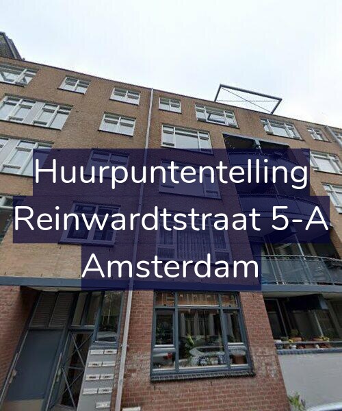 Foto gevel Huurpuntentelling voor Reinwardtstraat 5-A, Amsterdam