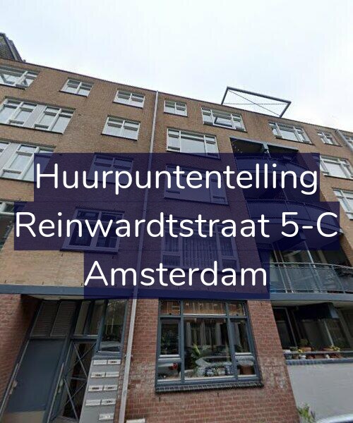Foto gevel Huurpuntentelling voor Reinwardtstraat 5-C, Amsterdam