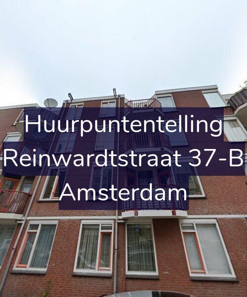 Foto gevel Huurpuntentelling voor Reinwardtstraat 37-B, Amsterdam