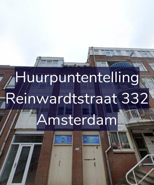 Foto gevel Huurpuntentelling voor Reinwardtstraat 332, Amsterdam