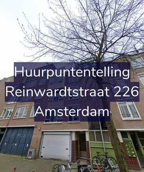 Foto gevel Huurpuntentelling voor Reinwardtstraat 226, Amsterdam