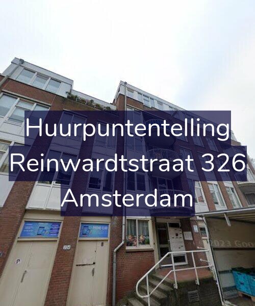 Foto gevel Huurpuntentelling voor Reinwardtstraat 326, Amsterdam