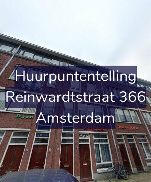 Foto gevel Huurpuntentelling voor Reinwardtstraat 366, Amsterdam