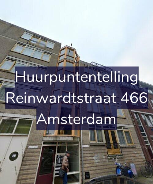 Foto gevel Huurpuntentelling voor Reinwardtstraat 466, Amsterdam