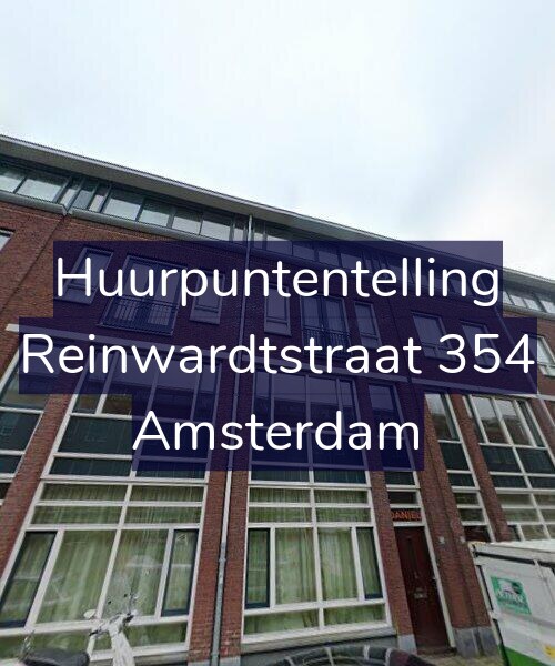 Foto gevel Huurpuntentelling voor Reinwardtstraat 354, Amsterdam