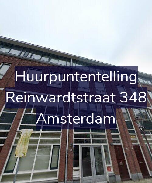 Foto gevel Huurpuntentelling voor Reinwardtstraat 348, Amsterdam