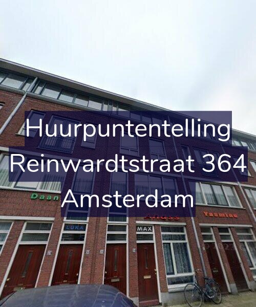 Foto gevel Huurpuntentelling voor Reinwardtstraat 364, Amsterdam