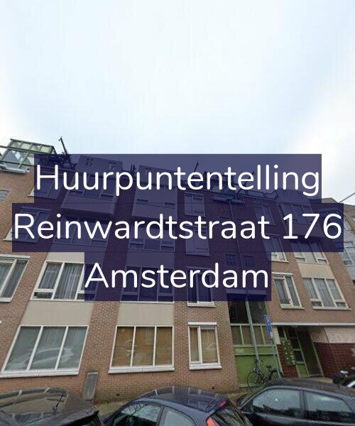 Foto gevel Huurpuntentelling voor Reinwardtstraat 176, Amsterdam