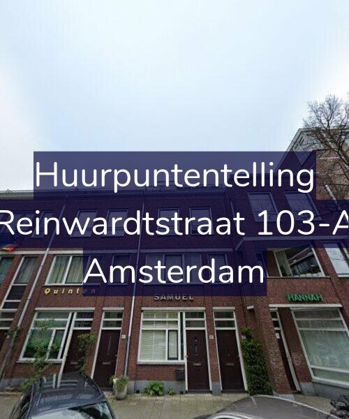 Foto gevel Huurpuntentelling voor Reinwardtstraat 103-A, Amsterdam
