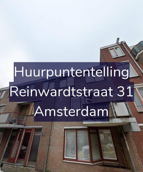 Foto gevel Huurpuntentelling voor Reinwardtstraat 31, Amsterdam