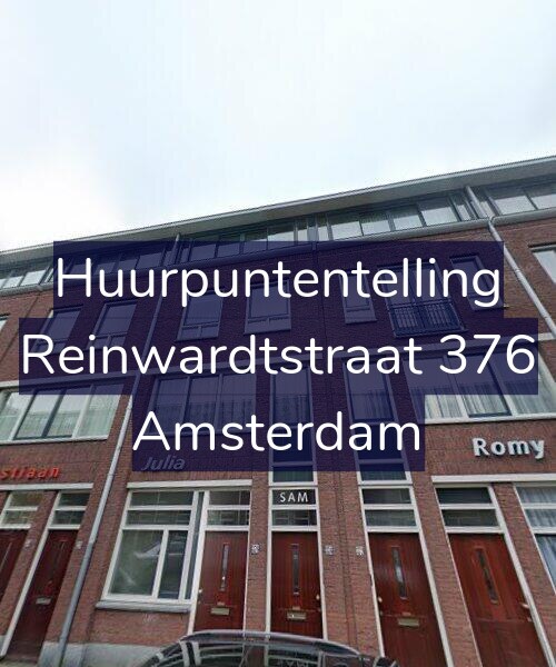 Foto gevel Huurpuntentelling voor Reinwardtstraat 376, Amsterdam