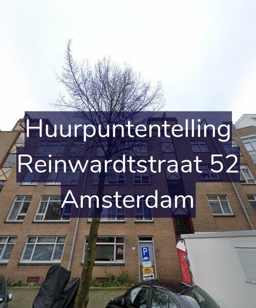 Foto gevel Huurpuntentelling voor Reinwardtstraat 52, Amsterdam