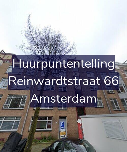 Foto gevel Huurpuntentelling voor Reinwardtstraat 66, Amsterdam