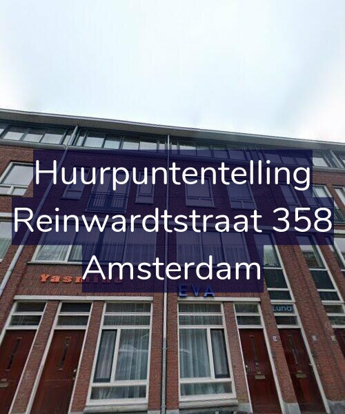 Foto gevel Huurpuntentelling voor Reinwardtstraat 358, Amsterdam