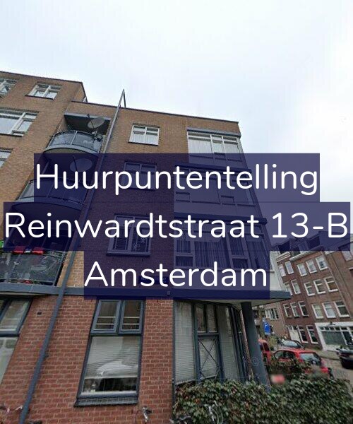 Foto gevel Huurpuntentelling voor Reinwardtstraat 13-B, Amsterdam