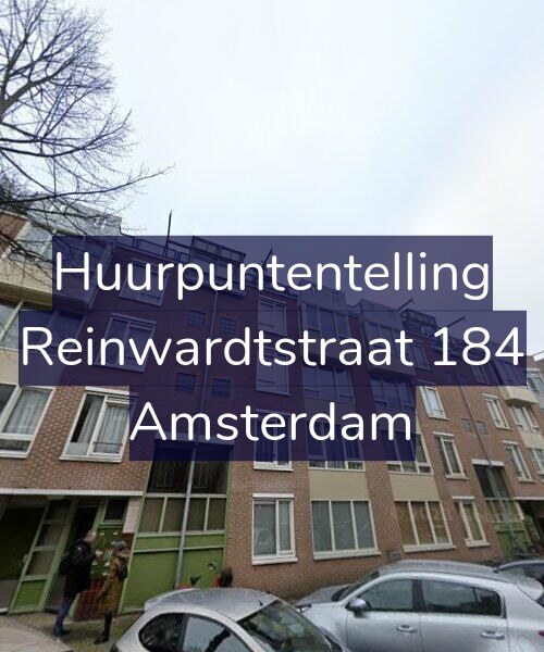 Foto gevel Huurpuntentelling voor Reinwardtstraat 184, Amsterdam