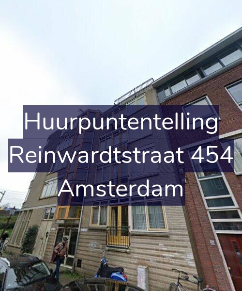 Foto gevel Huurpuntentelling voor Reinwardtstraat 454, Amsterdam