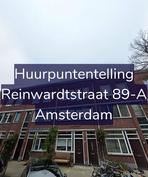 Foto gevel Huurpuntentelling voor Reinwardtstraat 89-A, Amsterdam