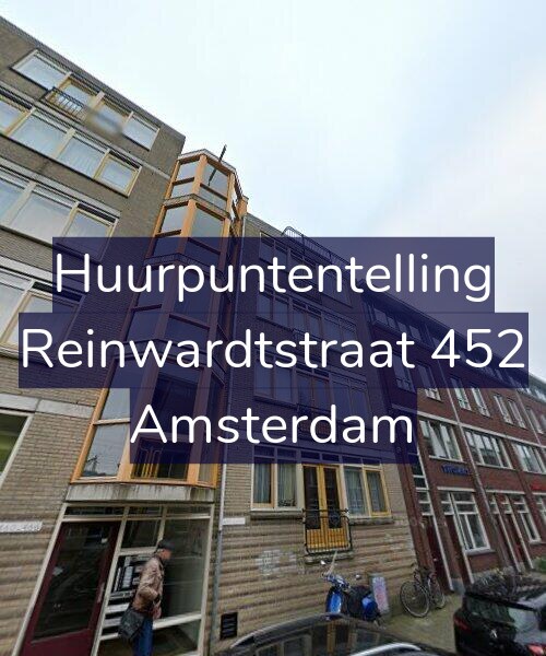 Foto gevel Huurpuntentelling voor Reinwardtstraat 452, Amsterdam