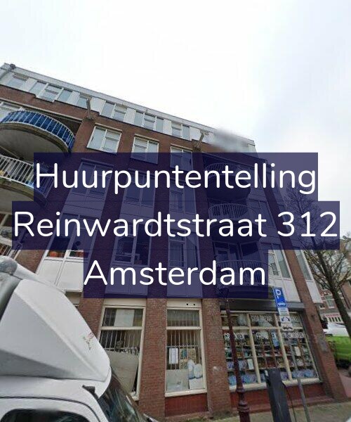 Foto gevel Huurpuntentelling voor Reinwardtstraat 312, Amsterdam